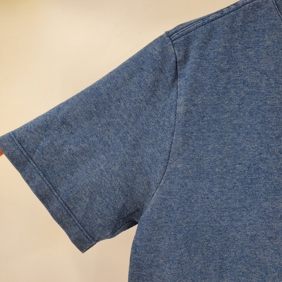 Taylor Stitch Men Heavy Bag Tee Blue Heathered Casual Everyday Pocket T Shirt S - Picture 7 of 8